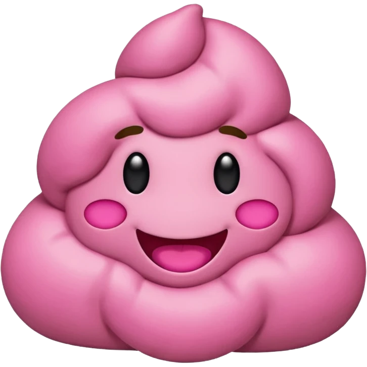 Pink poop emoji emoji