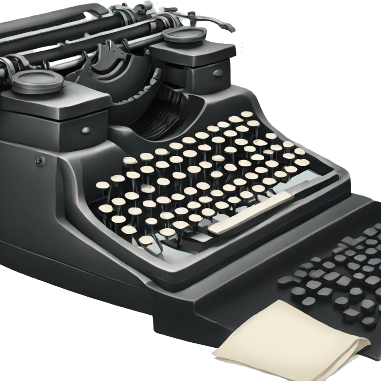 Kafka types on a typewriter emoji
