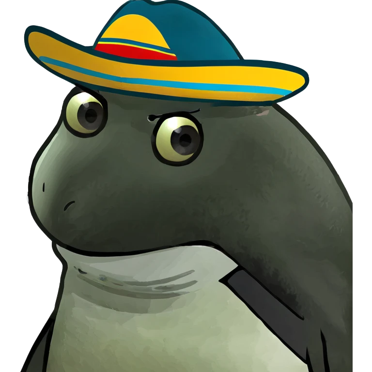 Penguin with a sombrero  emoji