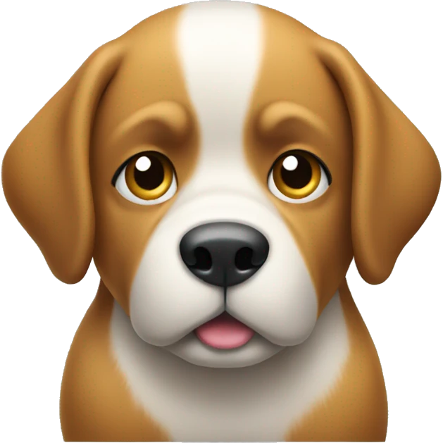 A dog squatting  emoji