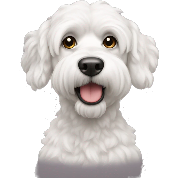 caniche moyen blanc emoji
