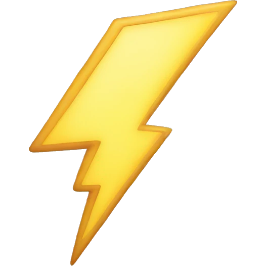 lightning emoji
