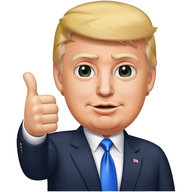 Trump thumbs up emoji