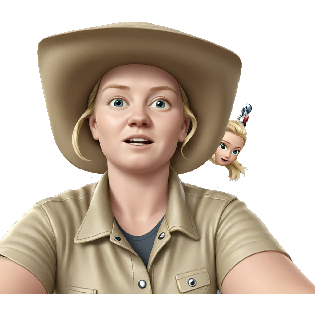 blonde girl with motorcycle emoji