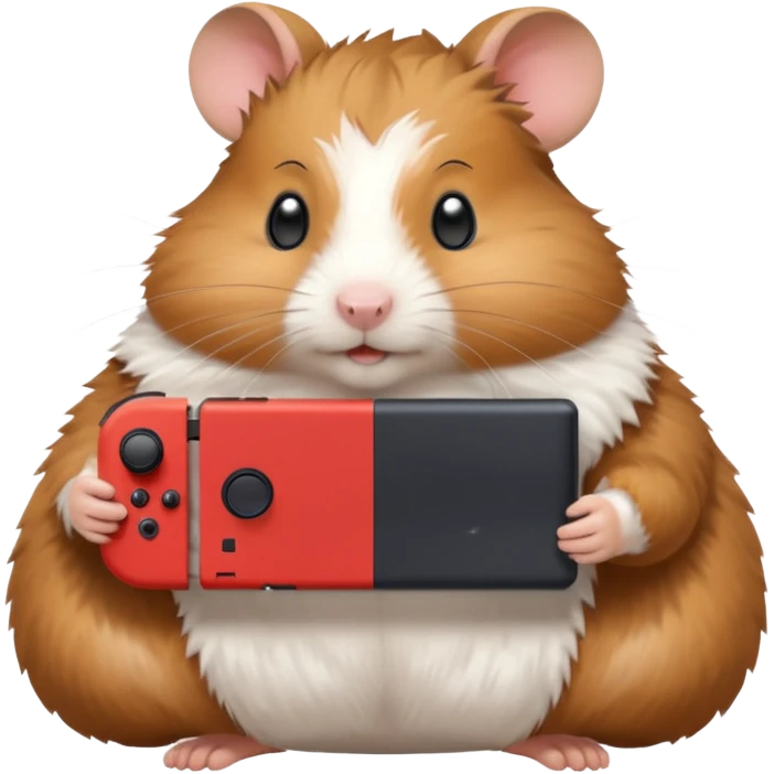 hamster playing Nintendo switch emoji