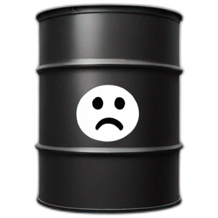 confused oil barrel emoji
