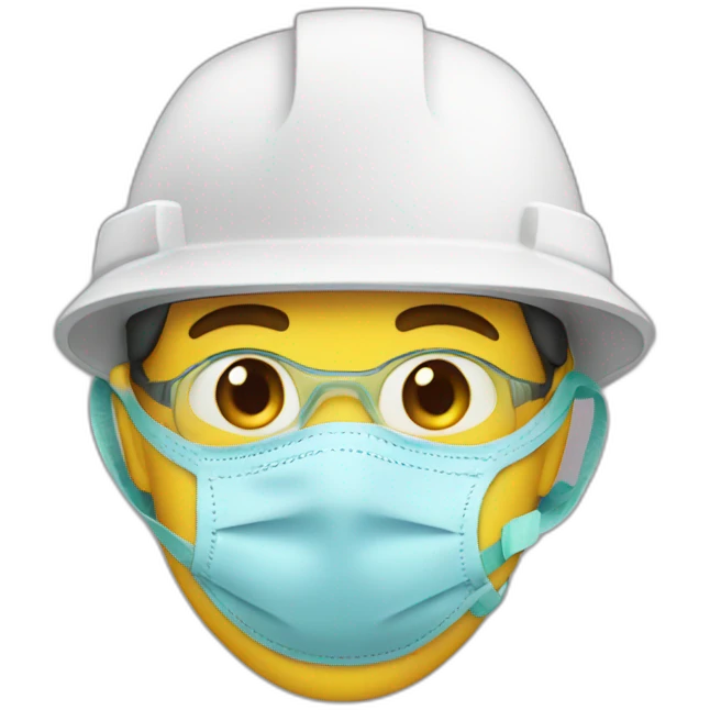 Face with n95 emoji