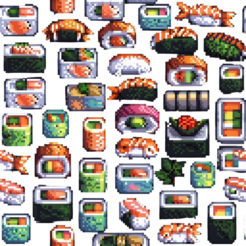 iridescent sushi emoji