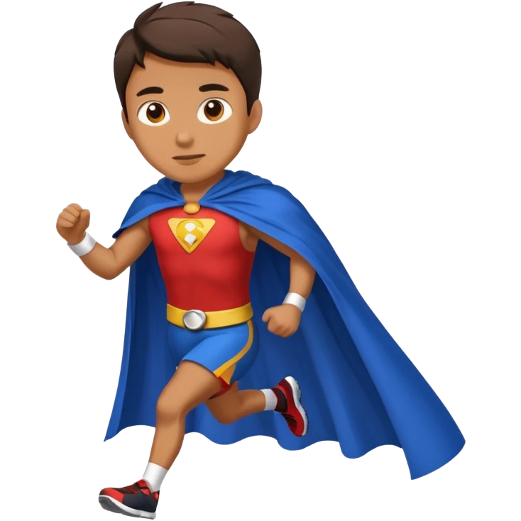 Runner with cape emoji