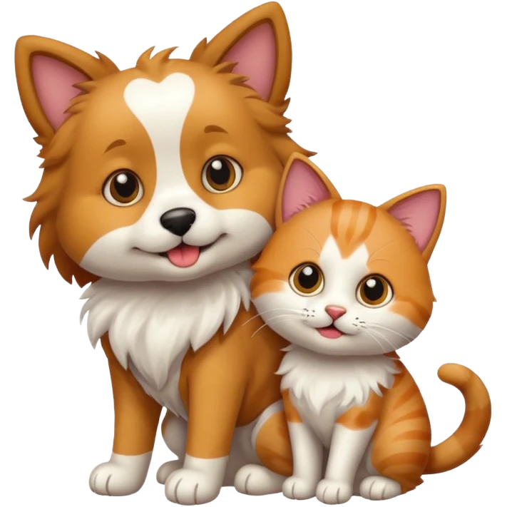 Dog and cat emoji