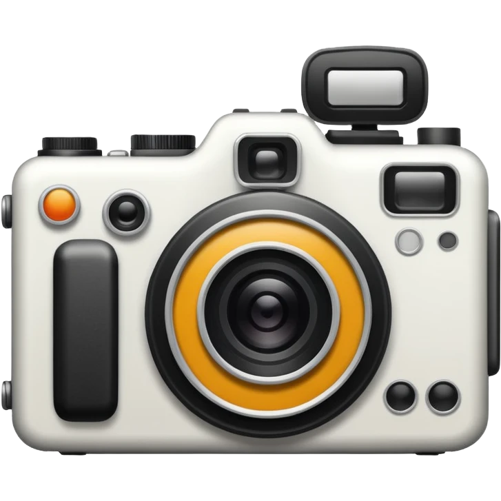 camara fotografíca solo lineas contorno emoji