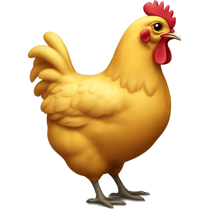 yellow hen emoji