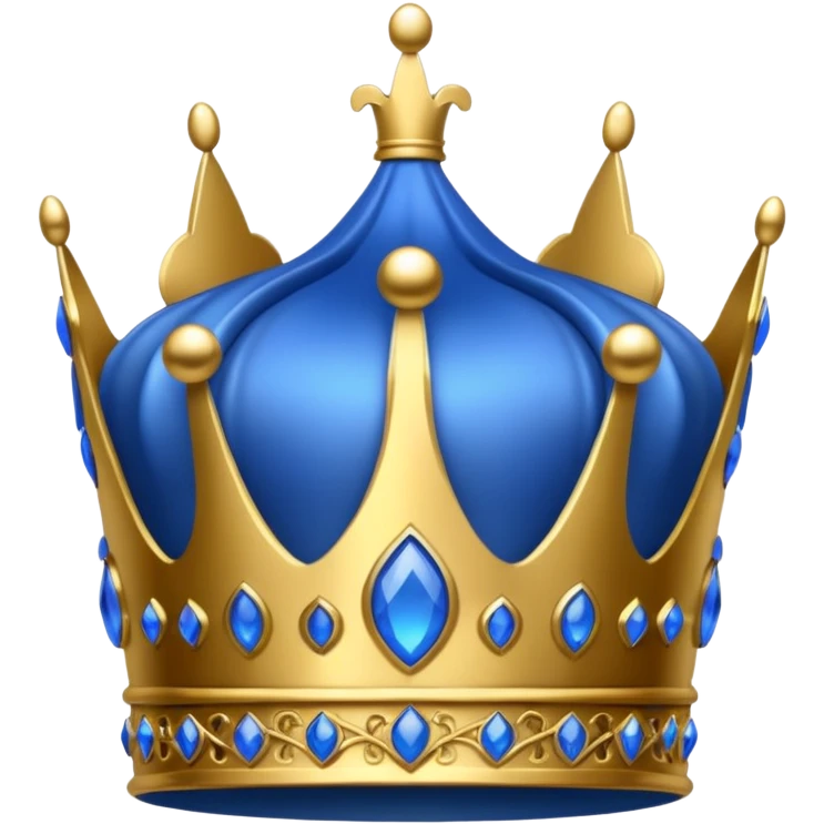 blue crown emoji emoji