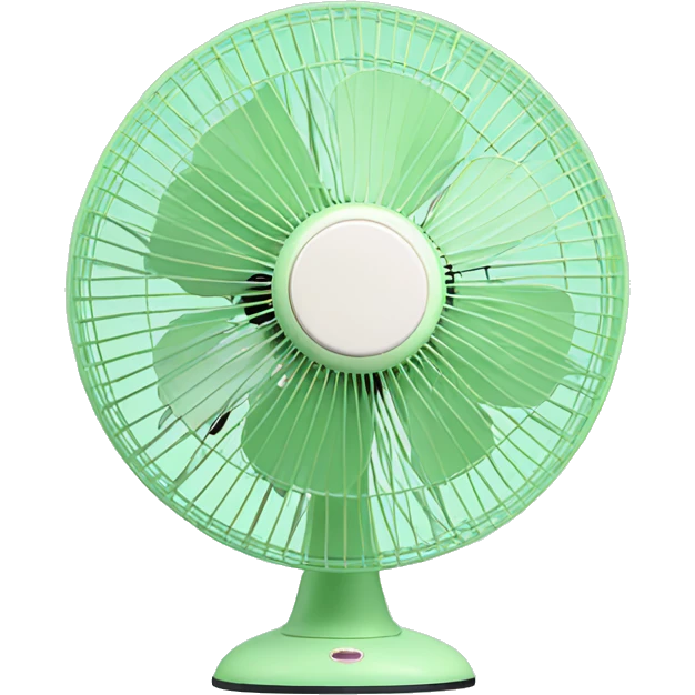 Cute classic pastel green Stand fan emoji