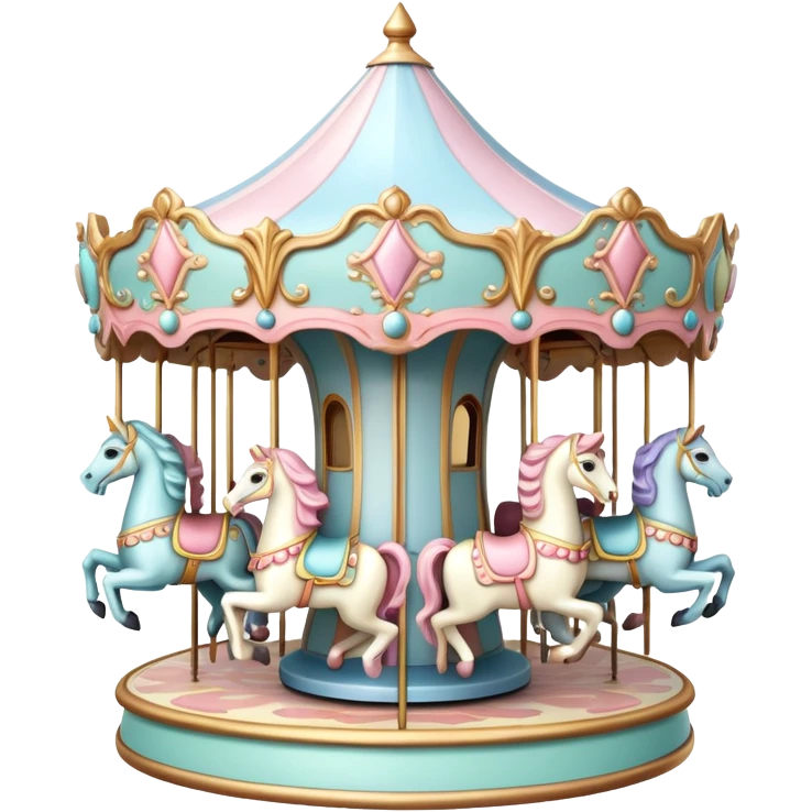 Pastel carousel emoji