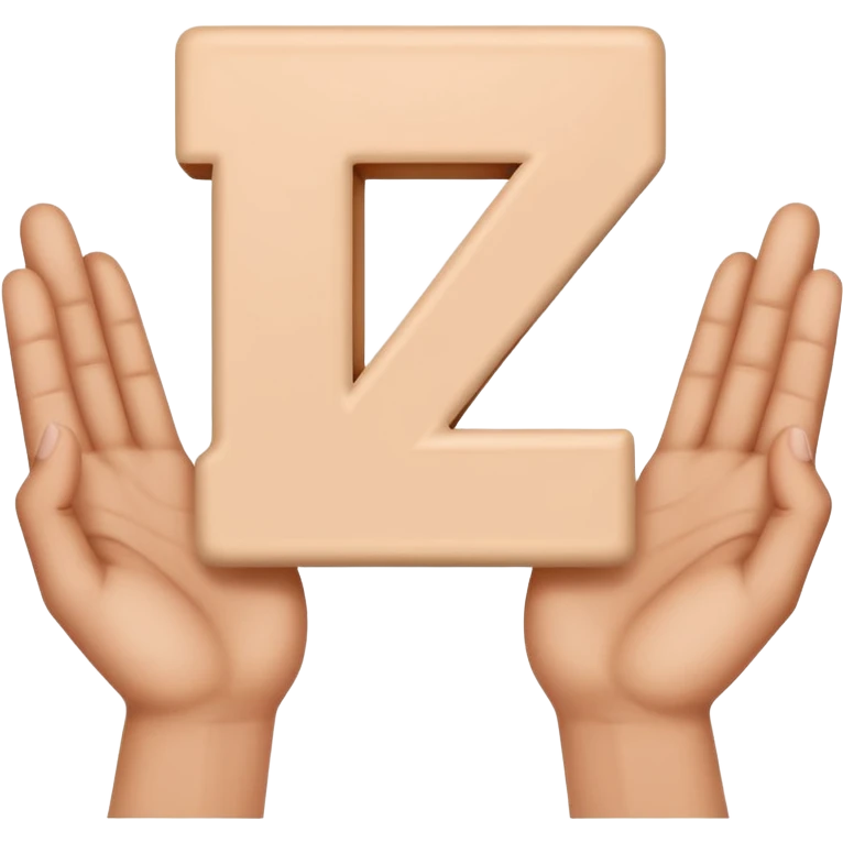 hands in the shape of the letter Z emoji