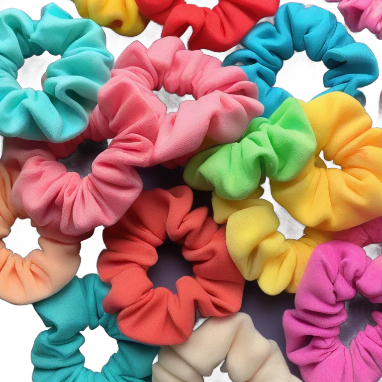 Hair scrunchie emoji
