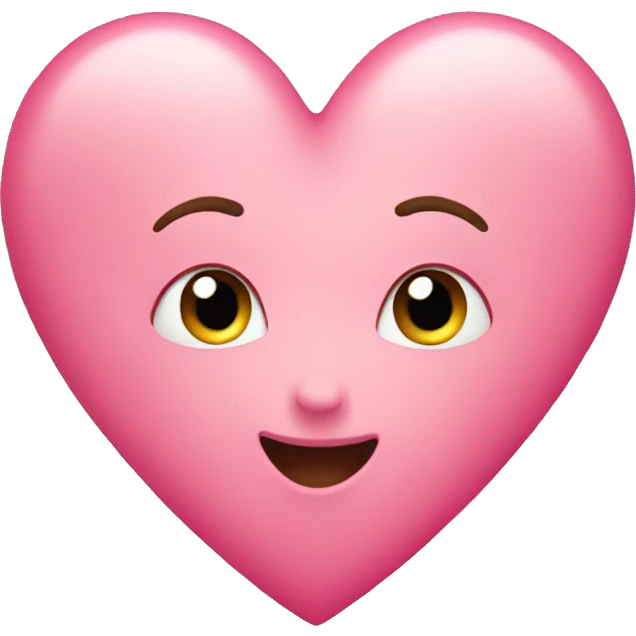 A pink heart emoji
