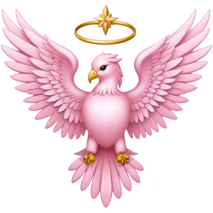 6 winged seraphim light pink emblem emoji