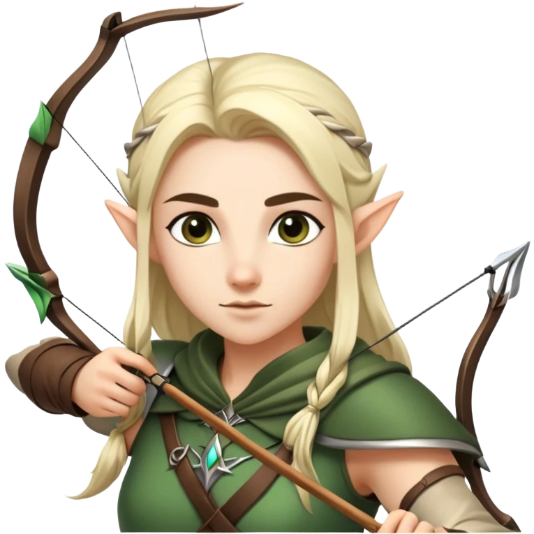elven archer with bow and arrow emoji