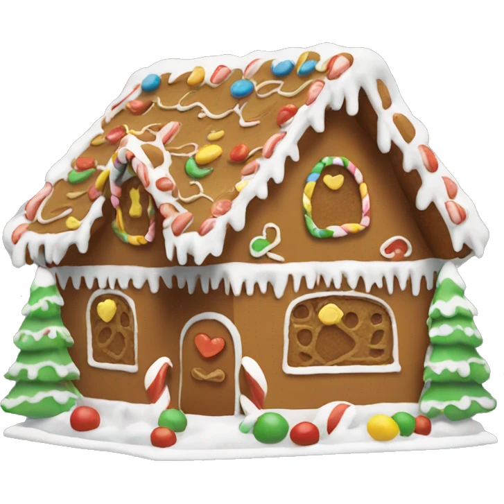Gingerbread house emoji
