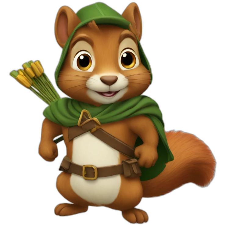 robin hood squirrel emoji