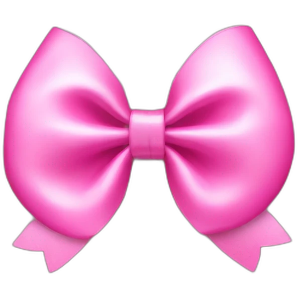 pink barbie bow emoji