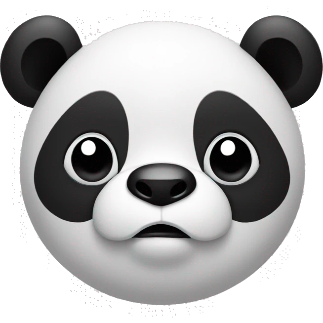 a panda whit a thinking face  emoji