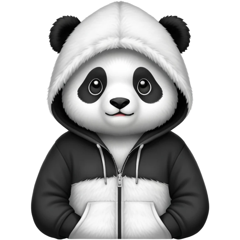 Panda wearing a hoody  emoji