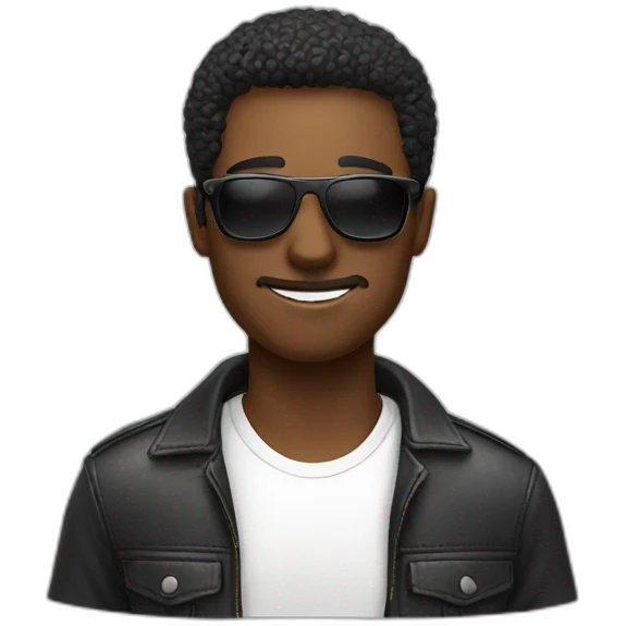 Sunglasses with man emoji