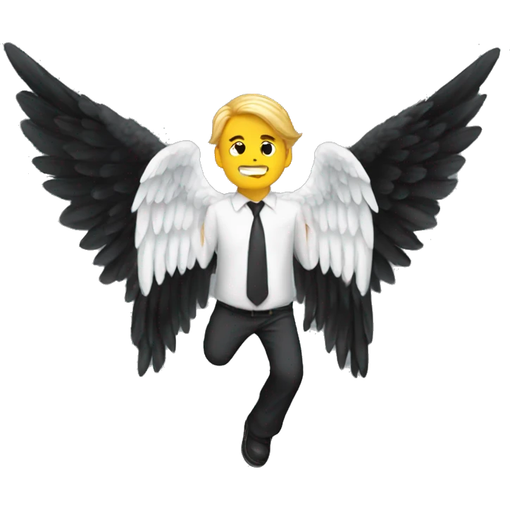 Falling Angel Lucifer Dark Wings  emoji