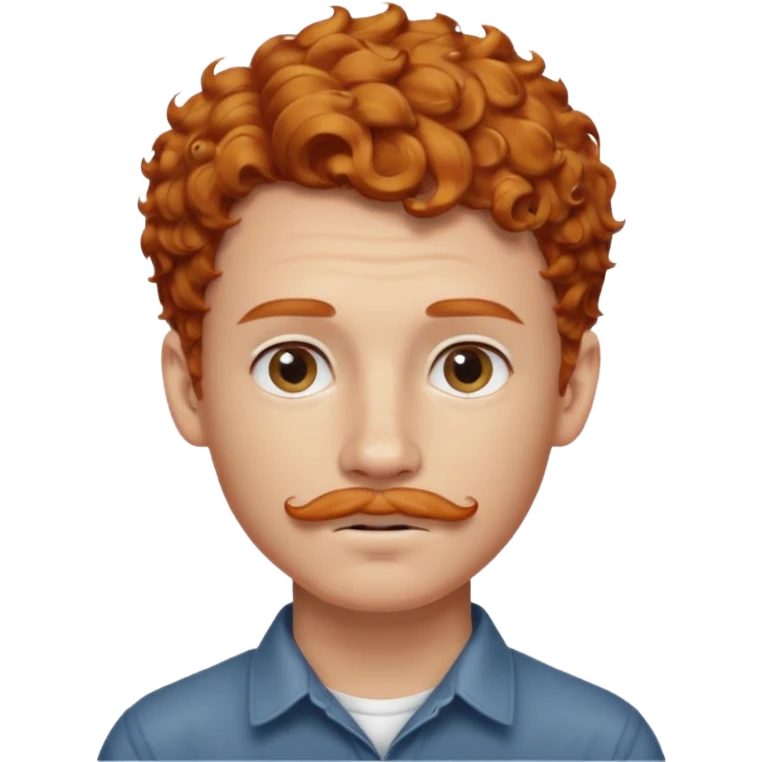 im short curly ginger haired young guy and also have earring on my left ear also have clean moustaches  emoji