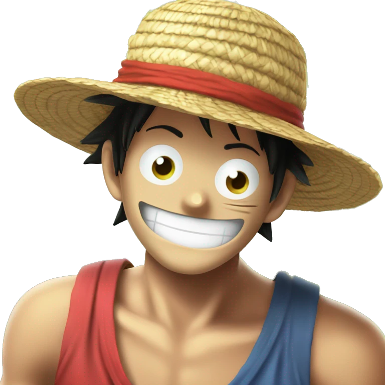 Luffy au chapeau de paille emoji