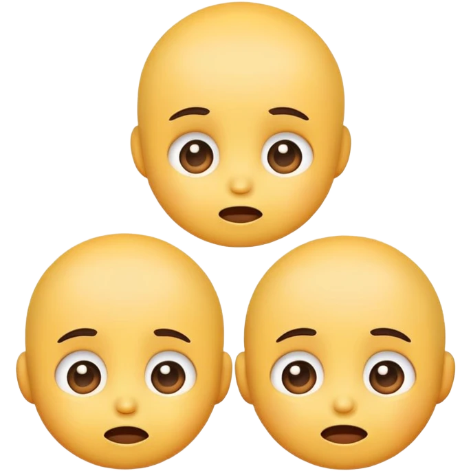 please generate an emoji of the cute baby with happy and sad faces emoji