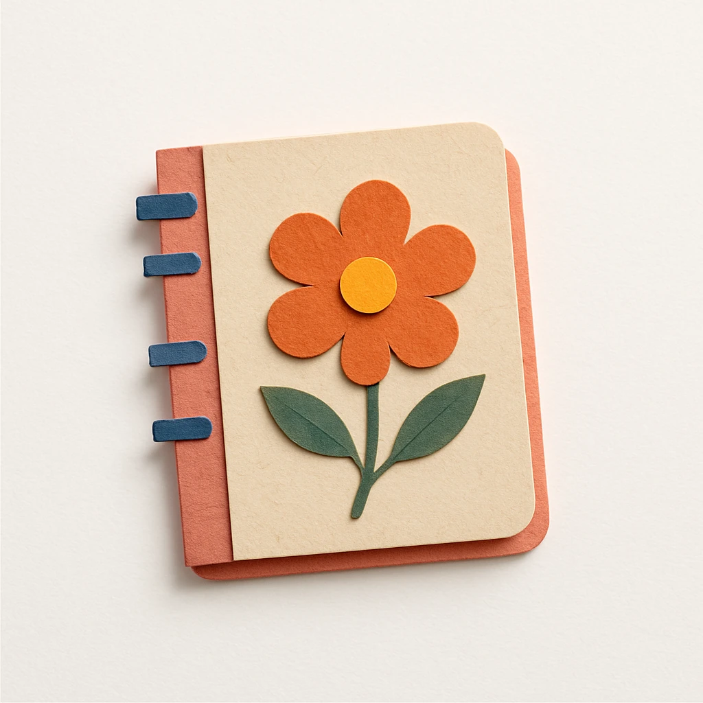 floral journal emoji