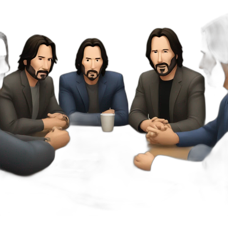 All the Johns Keanu Reeves has played meeting in a circle emoji