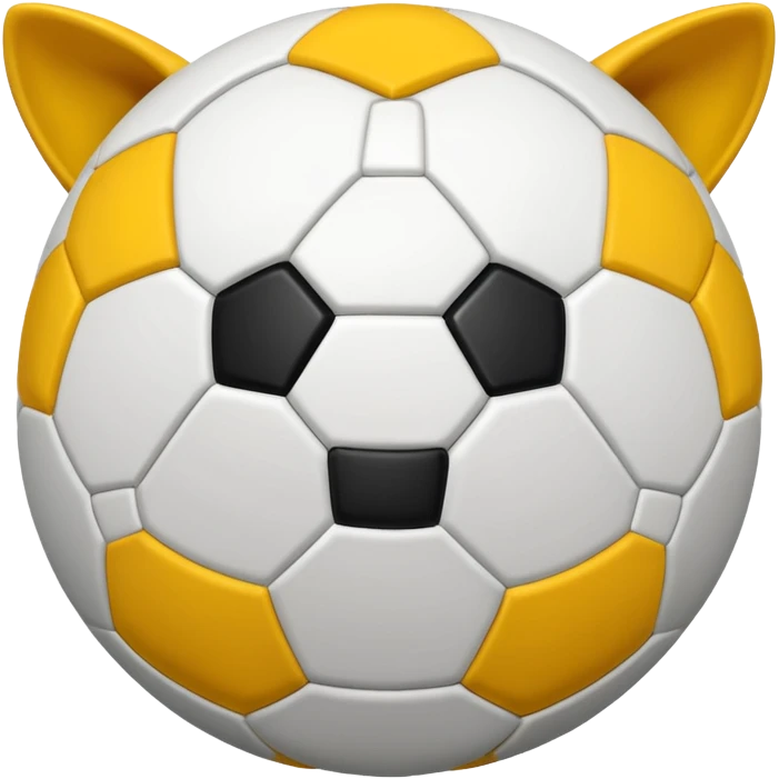 Una mascota de futbol soccer emoji