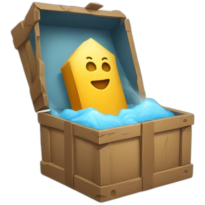 mystery box open  emoji