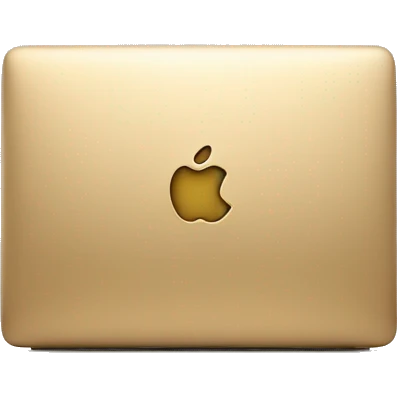 Gold macbook emoji