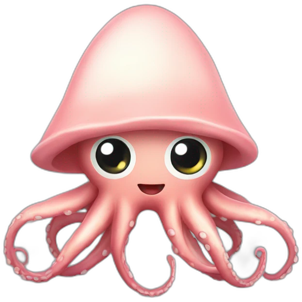 Squid wearing a bonnet emoji