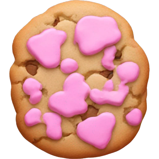 Pink cookies emoji
