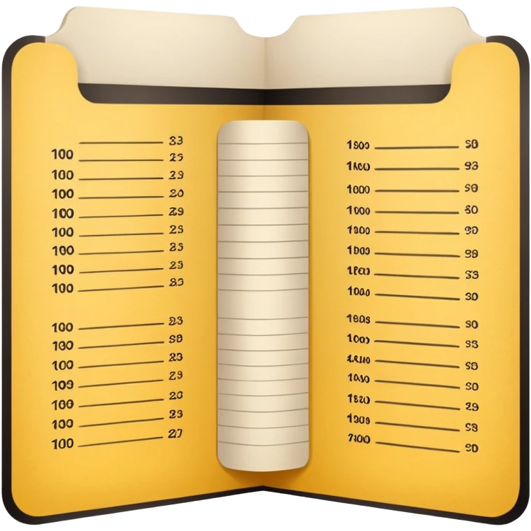 Paper menu from Chinese restaurant emoji