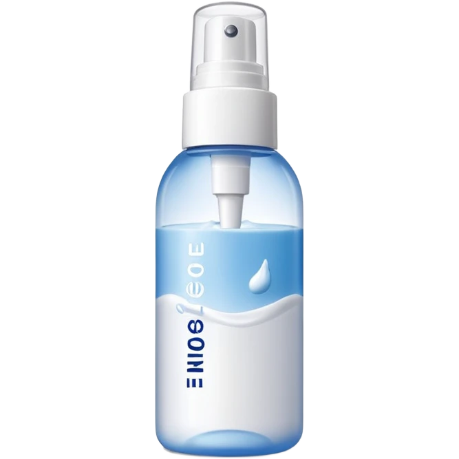 laneige milky toner in spray bottle with white cap emoji