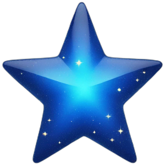 star struck blue emoji