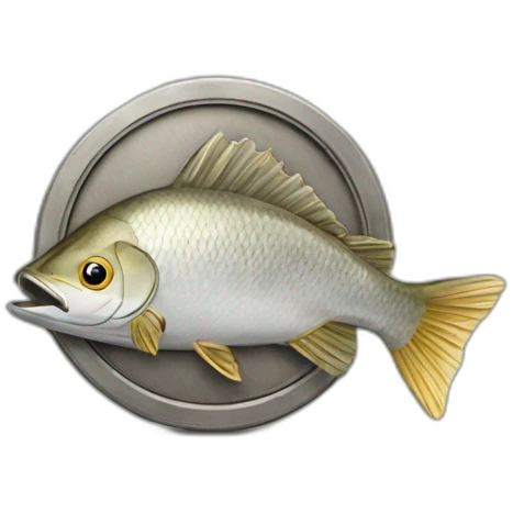 Latvian coin lats with fish emoji