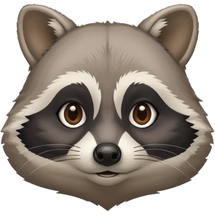 make calm no sharp edjes racoon speaking emoji