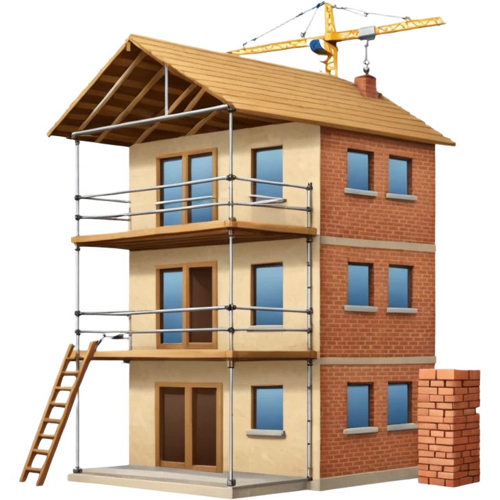 casa en contrucion  emoji