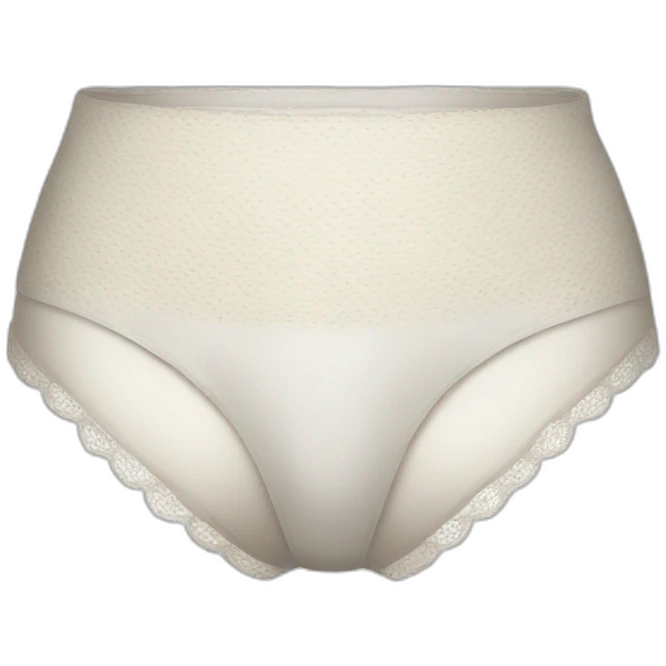 Micro white knickers emoji