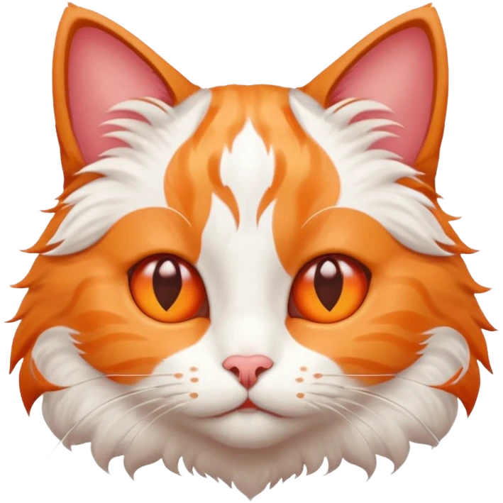 a cat in love with hearts in eyes  emoji