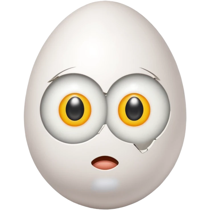 Egg with eyes  emoji